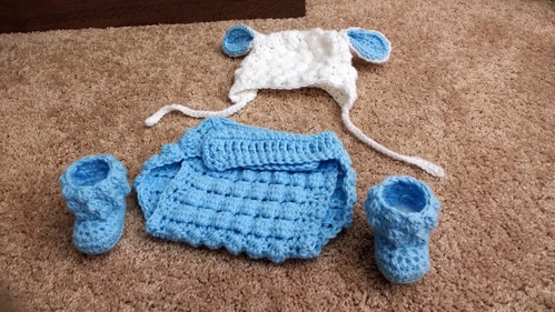 crochet baby sheep outfit