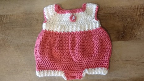 crochet baby onesie