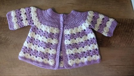 crochet baby jacket